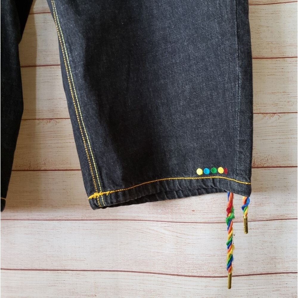 Men's COOGI 100% Cotton Denim Long Shorts Zipper Fly Back Patch Pockets Waist 38 - Picture 6 of 13